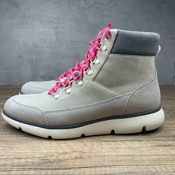 Cole Haan~Omni Leather & Suede Hiker Boot~ Dover Gray Color~Women’s Sz 10M~NWOT - Picture 1 of 8